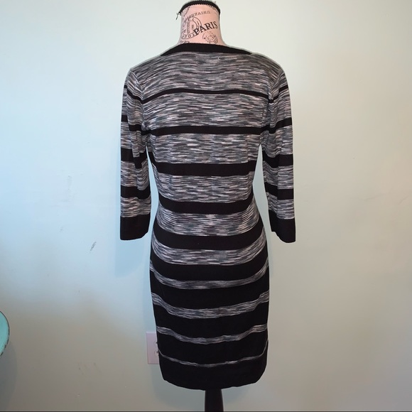 Calvin Klein Black and Gray Ladies Dress Size Medium - Picture 5 of 14
